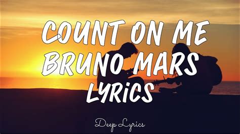 bruno mars count on me lyrics